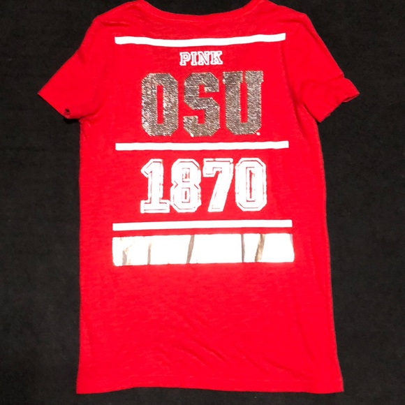 PINK Victoria’s Secret OSU Bling T Shirt - Picture 3 of 5